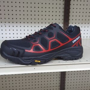 Men's Black and Red Trail Work Shoe